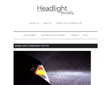 Tablet Screenshot of headlightreviews.com